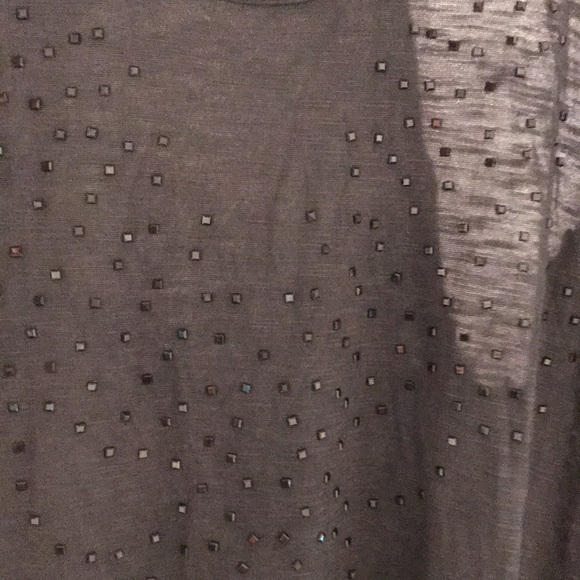 Banana Republic studded gray tank. NWT - womens size L. - Picture 11 of 13